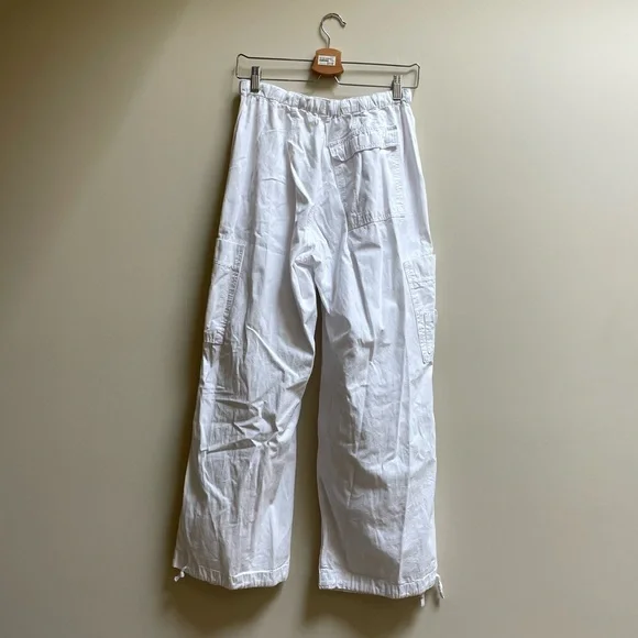 Jaded London | White Parachute Cargo Pants - Picture 4 of 5